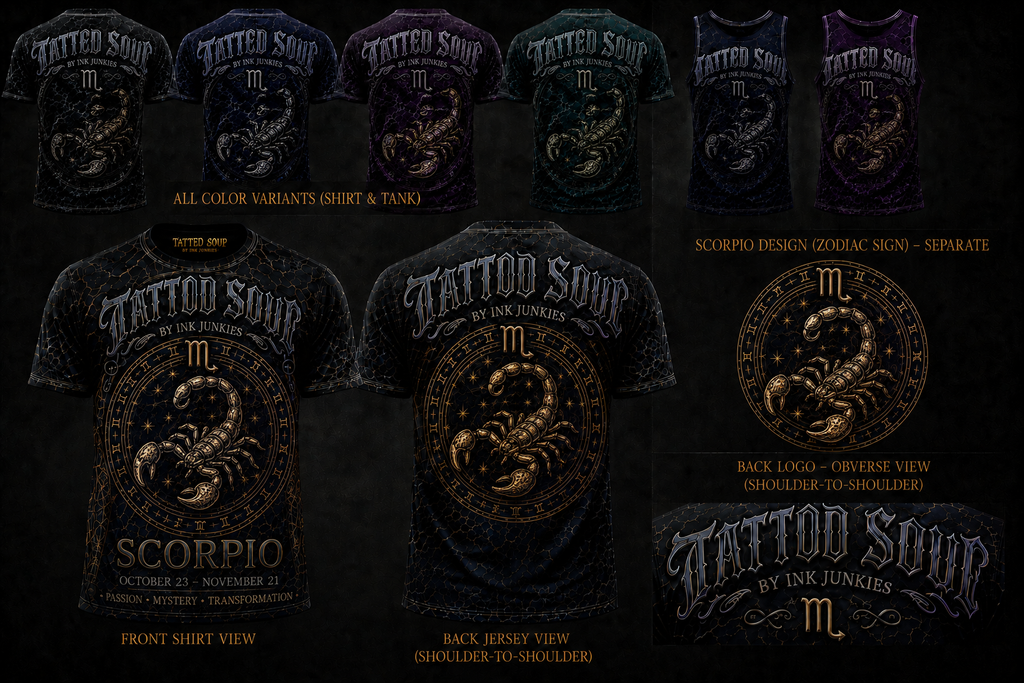 Zodiac collection tees universal fit unisex
