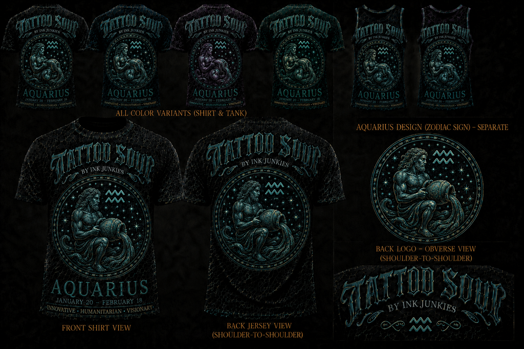 Zodiac collection tees universal fit unisex