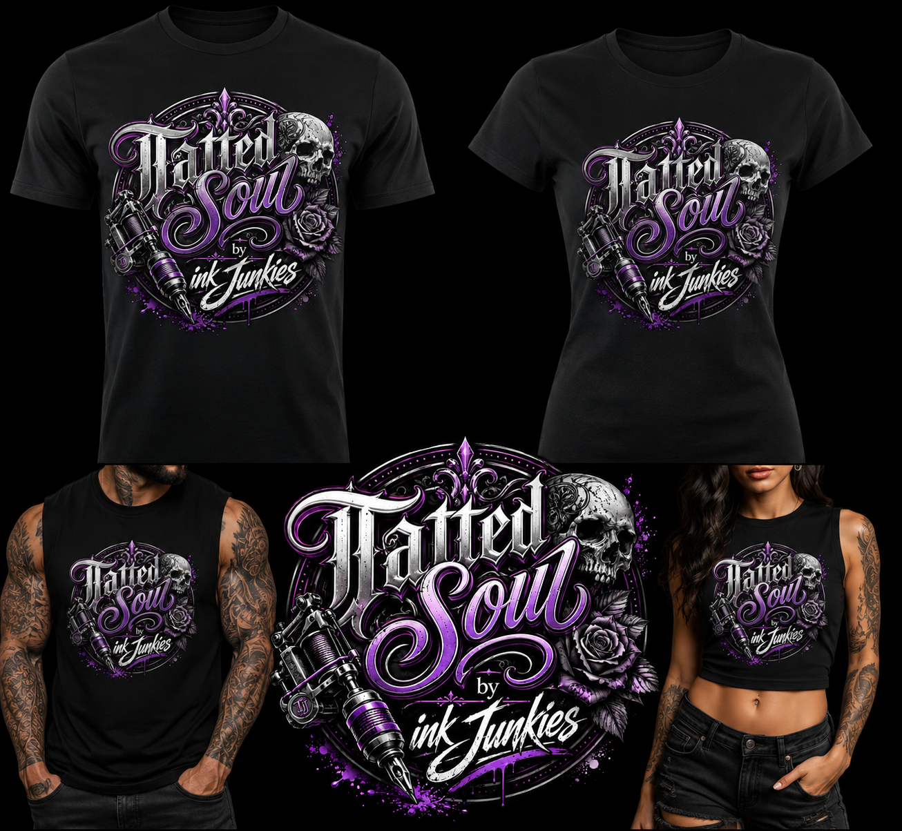 Tatted Soul by ink Junkies collection summer men and women's